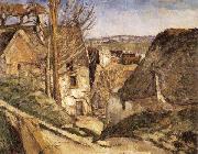Paul Cezanne La Maison du pendu a Auvers-sur-Oise oil painting reproduction